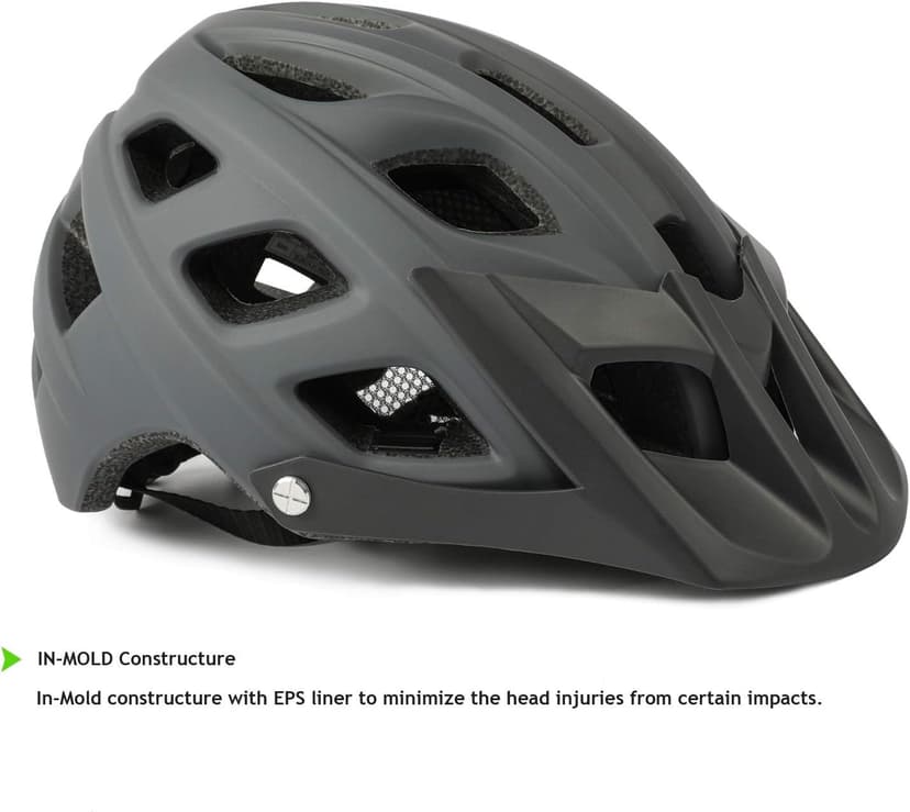 Exclusky Bike Helmet Mountain Bike Helmet for Adults Lightweight MTB Cycling Helmet for Men Women Adjustable Bicycle Helmet with Visor