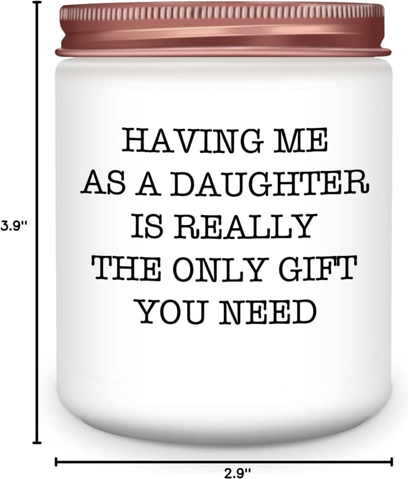 Gifts for Mom Dad from Daughter - Funny Mom Dad Birthday Gift, Mothers Fathers Day Birthday Thanksgiving Christmas Lavender Candles Gifts from Daughter