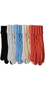 WARMEN Women's Lambskin Touchscreen Texting Leather Gloves Winter Lined Long Sleeves for Iphone Smartphone