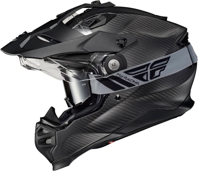 ScorpionEXO XT9000 Full Face Carbon Fiber Adventure Motorcycle Helmet with Pinlock Ready Shield Bluetooth Ready Speaker Pockets DOT ECE Solid (Matte Black - X-Large)