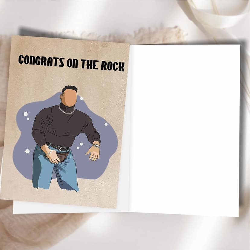 Engagement Card With Envelope, Congratulations Gift for Men Women Celebrating Engagement, Wedding and New Marriage Moments Engagement Card for Couples, Congratulations Wedding Gift B0DBHGKLZV