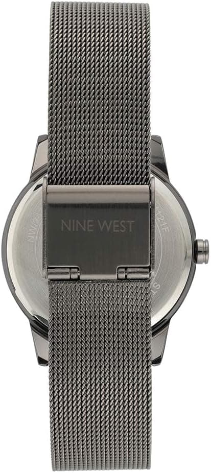 Nine West Nine West Women's Floral Dial Mesh Bracelet Watch