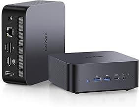 Reatan AI Oculink Mini Barebone PC AMD Ryzen 7 255 (8C/16T Upgraded 8745HS) Radeon 780M NO SSD & NO RAM & NO OS 8K Quad-Screen Display Desktop Gaming Mini Computers WiFi 7 BT:5.4 Built-in Speaker