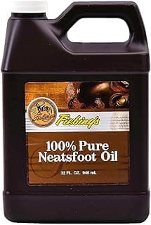 Fiebing's 100% Pure Neatsfoot Oil 32oz - Natural Leather Preservative - Great for Boots, Baseball Gloves, Saddles and More