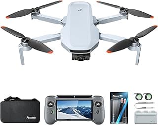 Potensic ATOM 2 Fly More Combo with RC PTD 1, Drone with Camera 4K, 8K Photo, 10KM Transmission, 96 Mins Flight, 3-Axis Gimbal, AI Track, Vertical Shooting, ND CPL Filter, RC Strap, Screen Protector