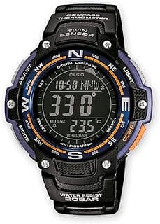 Casio SGW100 Series | Digital Watch & Compass | 200M WR | 100 SEC Stopwatch | Twin Sensor for Direction & Temperature | Low Temp Resistant | World Time | Auto Calendar | Multi Alarm