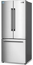 BLACK+DECKER 16 Cu. Ft. French Door Refrigerator with Built-in Ice Maker, Full Size Refrigerator with Bottom Mount Freezer Drawer, Frost Free, ENERGY STAR certified, BRF1600GIMS, Stainless Look