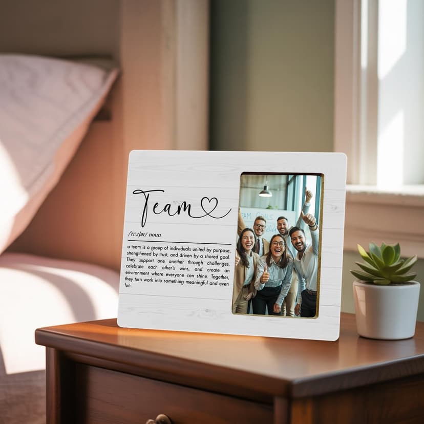 Team Definition Gifts Picture Frame, Best Team Ever Gifts Picture Frame for Employees Coworker Colleage B0FQ3VZXW9