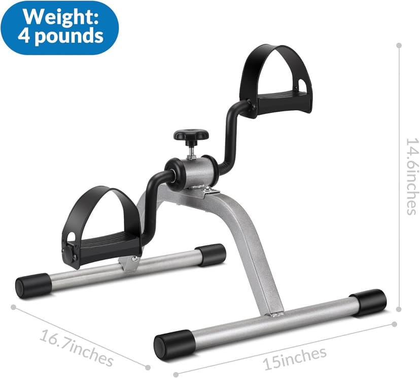 Pedal Exercise mini Exercise Bike for Leg and Arm Recovery Exercise Lightweight and Portable Floor Bike