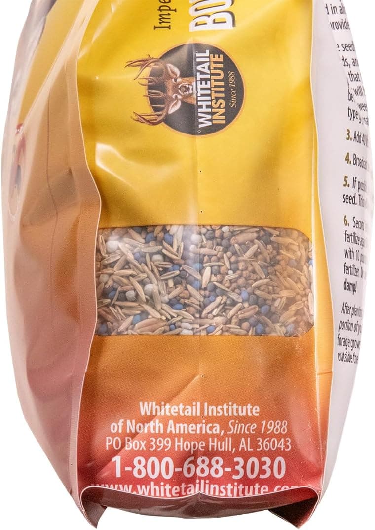 Whitetail Institute BowStand Deer Food Plot Seed, Annual Forage Designed to Attract Deer to Small, Remote Food Plots for Bow Hunting, Can Be Planted with Hand Tools, 4 lbs (4500 sq ft)