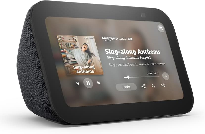 Amazon Echo Show 5 (newest model), Smart display, Designed for Alexa+, 2x the bass and clearer sound, Charcoal B09B2SBHQK
