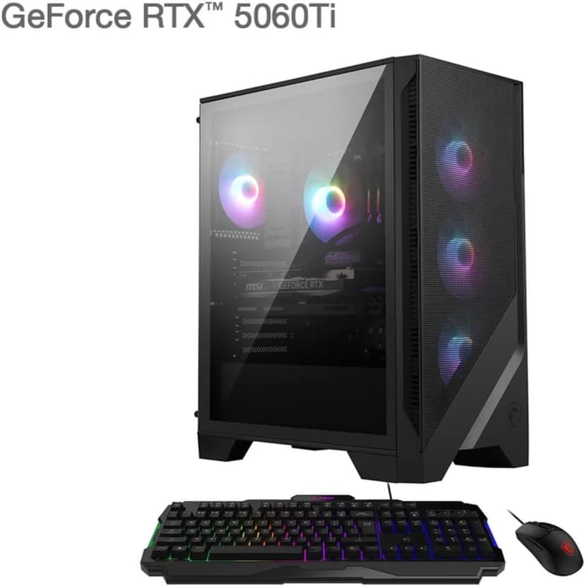 msi Codex R2 AI 2nd AI Gaming Desktop PC (Intel Ultra 7-265, GeForce RTX 5060 Ti 8GB GDDR7, 32GB DDR5, 2TB PCIe SSD, Win 11 Pro) w/USB-C Dock