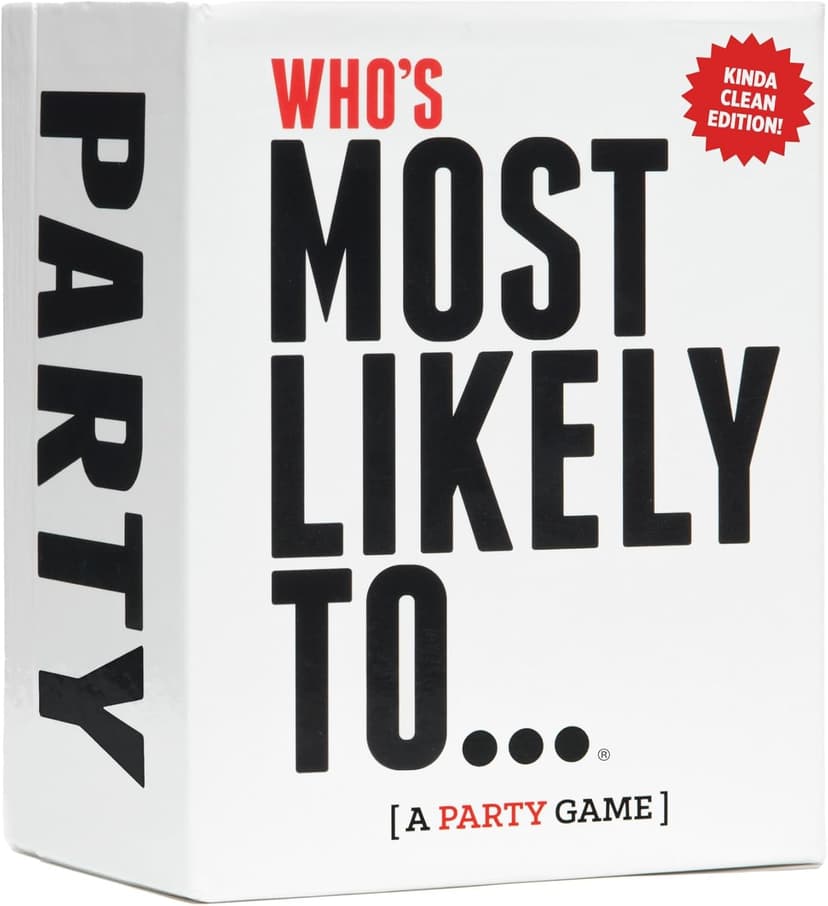 DSS Games Who's Most Likely to...Kinda Clean Family Edition [A Party Game | Great for Adults & Teens | Game Nights & Big Groups | Ages 14+]