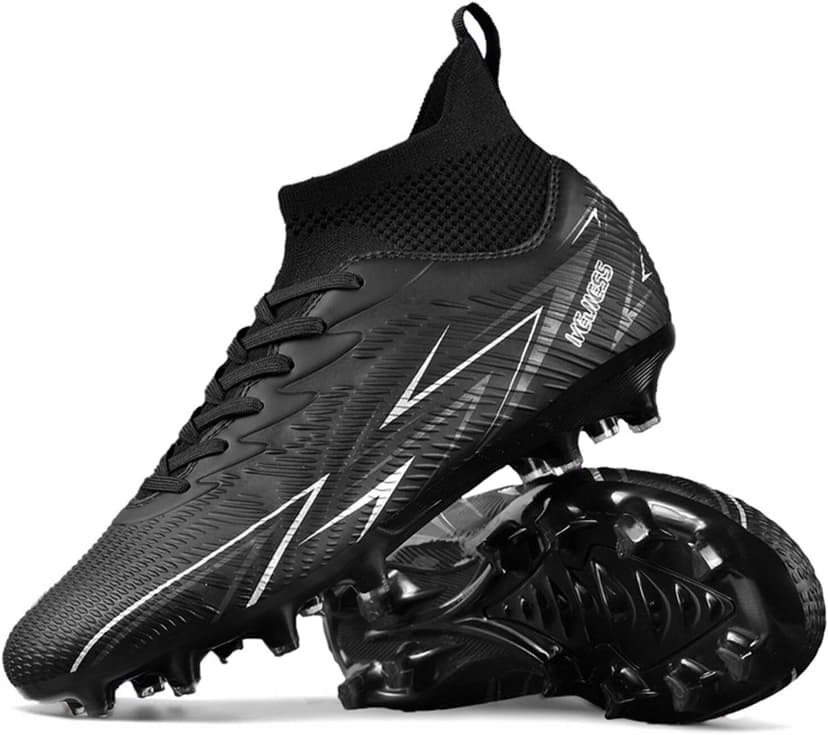 lozoye Indoor Soccer Cleats Mens Womens Turf Soccer Cleats Wide Socer Shoes FG AG TF High Ankle Football Boots