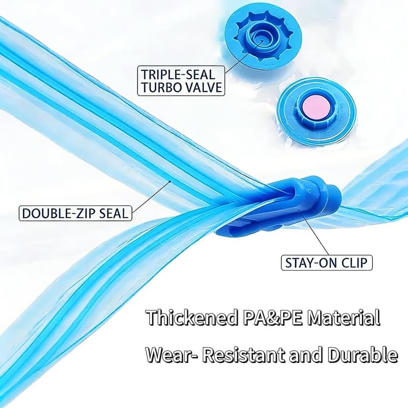 Vacuum Storage Bags for Travel and Home,Space Saver Bags for Clothes,(with Electric Pump and Hand Pump, Large,2(40 * 60) 2(50 * 70) 2(60 * 80) 2(80 * 100))