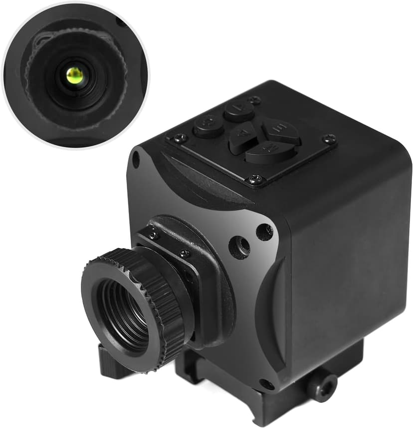 Thermal Imaging Night Vision Scope for Hunting – 320 * 240 Resolution Infrared Thermal Scope with Crosshair & Red Laser Aiming, Waterproof, 3X Zoom, Long Battery Life, Fits 21mm Rail