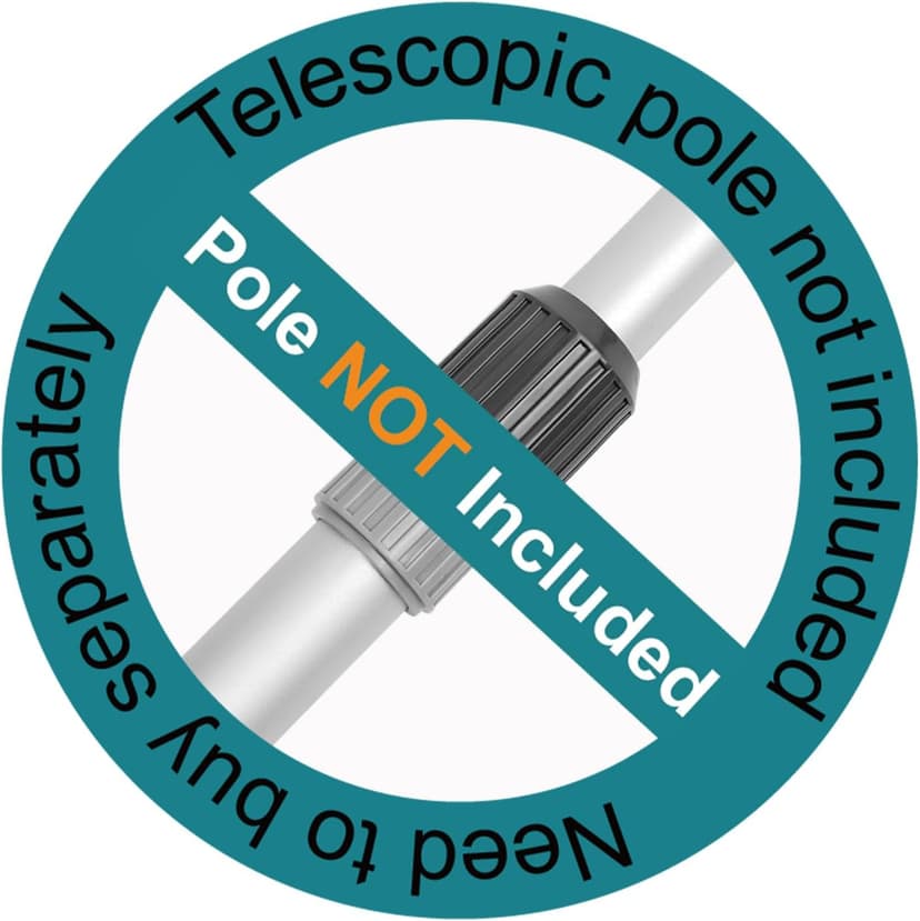 POOLWHALE Professional Pool Skimmer Net, Heavy Duty Swimming Leaf Rake Cleaning Tool with Deep Fine Nylon Mesh Net Bag - Fast Cleaning,Easy Scoop Edge,Debris Pickup Removal (No Pole)