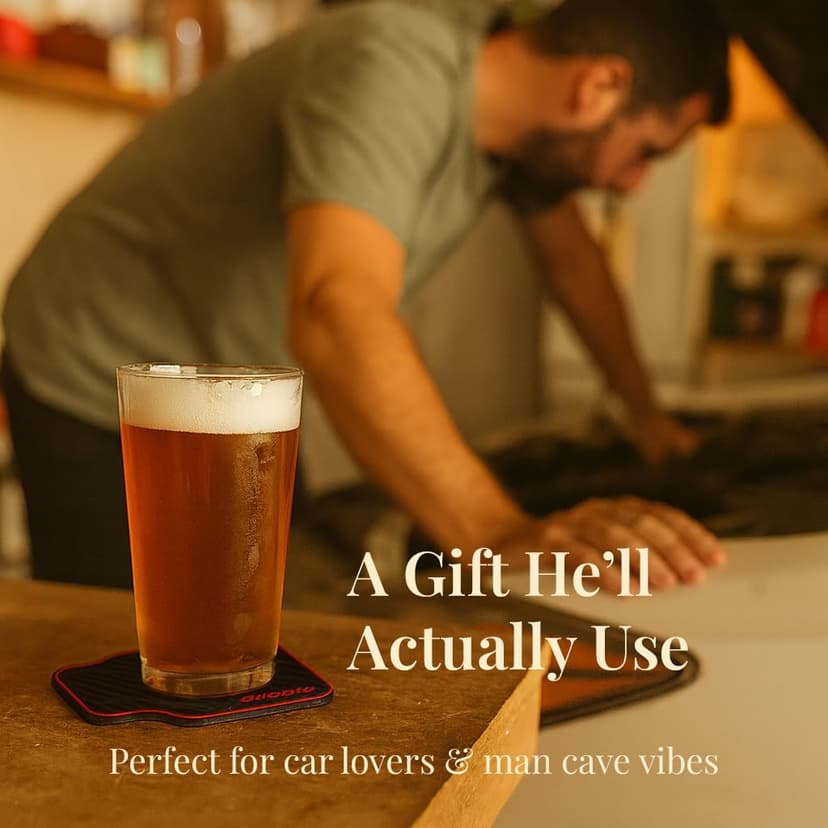 Car Gifts for Guys, Mechanics & Auto Enthusiasts, Great for Dad, Boyfriend, Brother or Son, for Christmas, Stocking Stuffer Triple Gifffted Car Gifts for Men, Car Coasters, Gifts for Guys, Set of 4 B01JZFUD5C