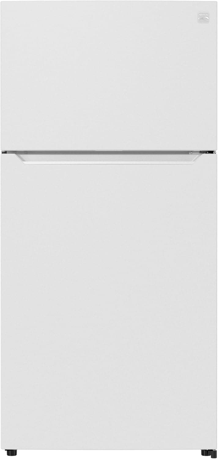 Kenmore 33" Top Mount Refrigerator with Freezer - Adjustable Shelving, Humidity-Controlled Crispers, Optional Ice Maker, LED Lighting, ENERGY STAR Certified, 25 cu. ft. Capacity - White