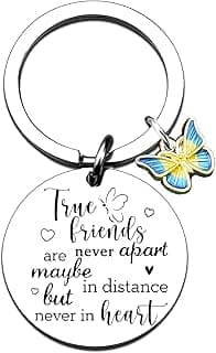 Friends Keychain Friendship Gifts For Women Bff Bestie Best Friend Birthday Gifts for Women Long Distance Gift For Woman Friend Female Best Friends Birthday Christmas Gift Small