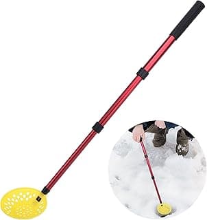 DECOHS Adjustable Ice Fishing Skimmer Scoop-Winter Ice Fishing Scooper with Long Handle-Ice Fishing Gear for Scooping out Ice While Fishing