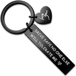 Mens Fathers Day Dad Gifts for Him Naughty Birthday Bf Gifts Anniversary Keychain for Men Sweetest Day for Him Husband Boy Friend Drive Safe Couples from Girlfriend Wife Gift Her Fiance Christmas