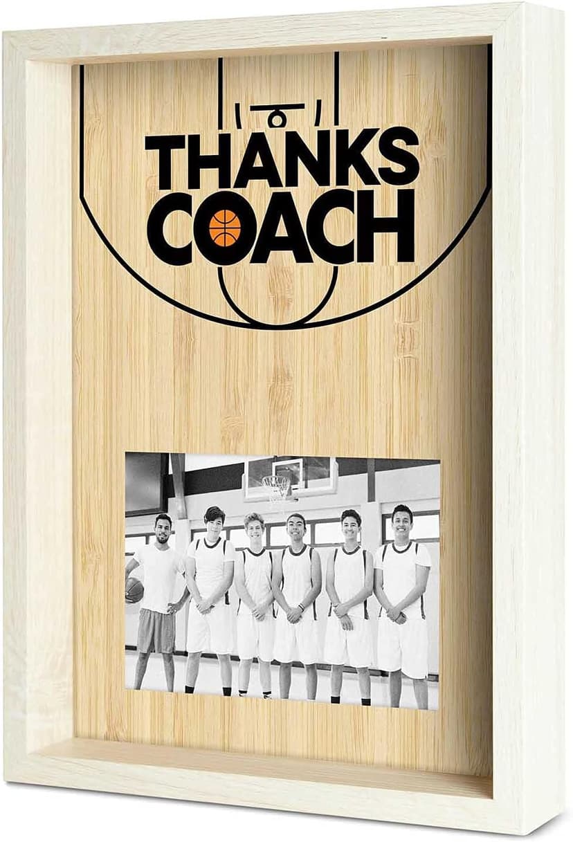 ChalkTalkSPORTS Premier Basketball Photo Frame | Thanks Coach