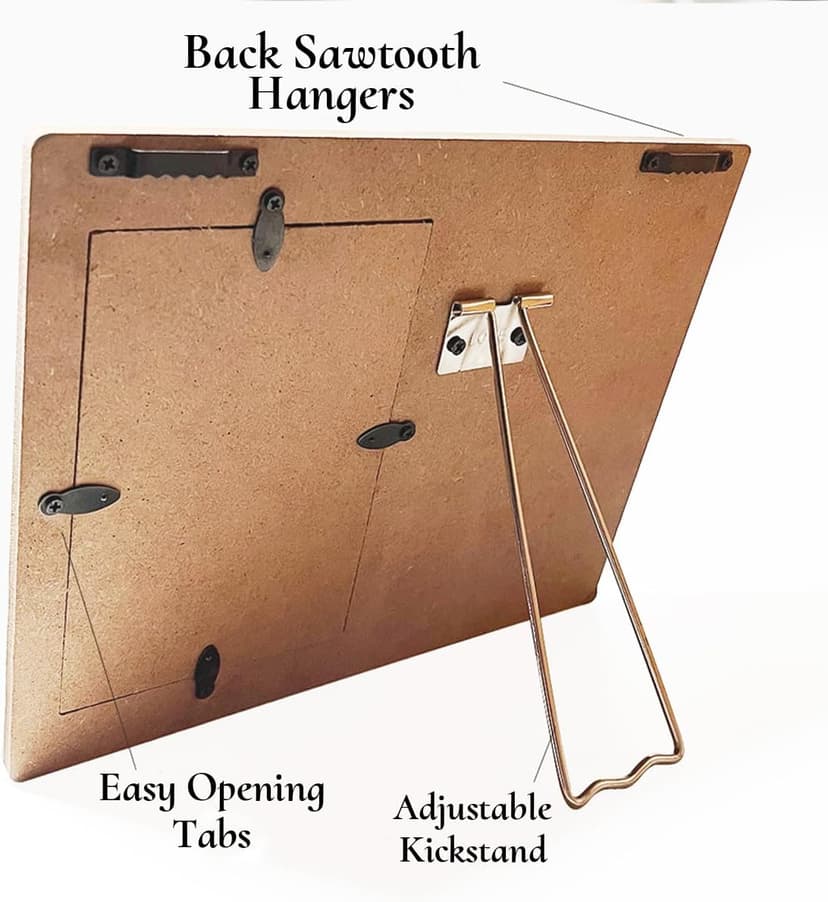 Baptism Picture Frame, Baptism Gifts for Boys, Christening Gifts for Girls, Catholic Baby Gift Wood Photo Frame, 4 x 6 Inch Photo