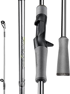 HANDING Pioneer Bass Fishing Rod Versatile Spinning & Casting Rod with Medium Power Moderate Fast Action EVA Handle for Largemouth Smallmouth Walleye