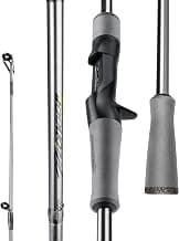 HANDING Pioneer Bass Fishing Rod Versatile Spinning & Casting Rod with Medium Power Moderate Fast Action EVA Handle for Largemouth Smallmouth Walleye