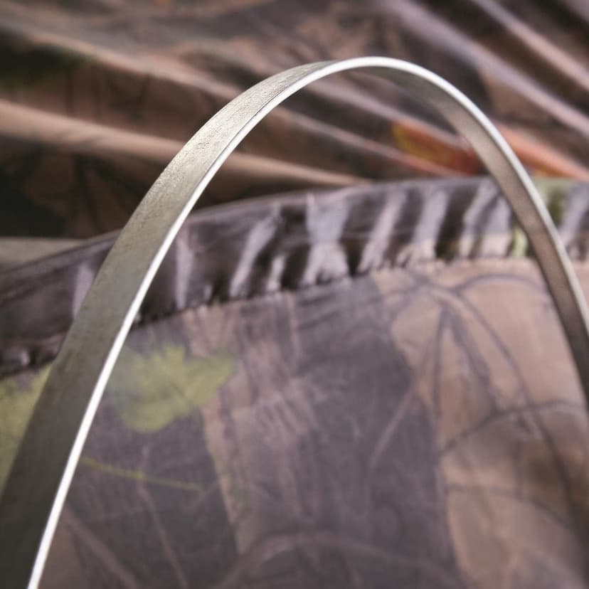 HuntRite Deluxe 4-Panel Spring Steel Hunting Blind; 2 Person Ground Tent for Deer and Turkey Season