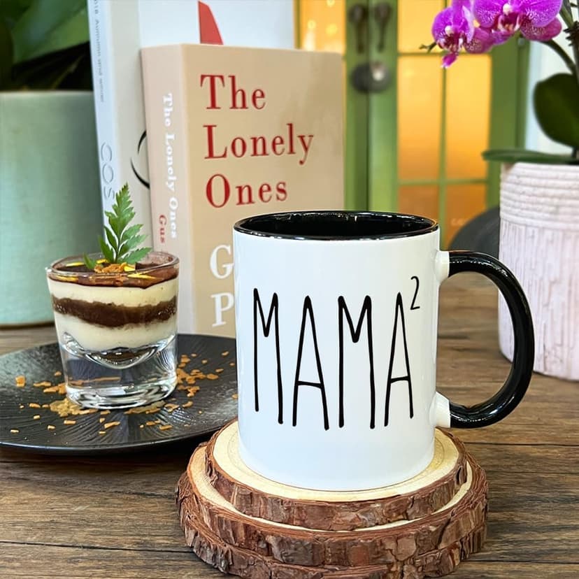 VLUG Promoted to Mom Again Mug, New Mom to Be Again Gifts, Mama of Two Kids Mug, Pregnancy Announcement Gift for 2026 Mother, New Great Mamas Mugs, Baby Shower Mothers Day Gifts