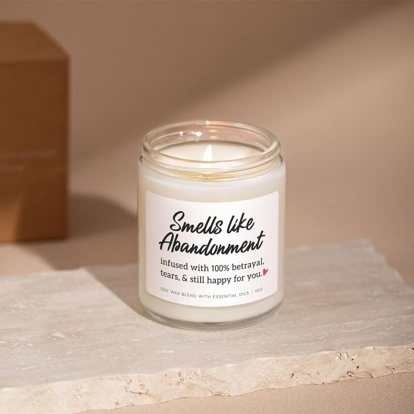 Farewell Gifts for Coworkers, Retirement Candle - 9oz Lavender Scented Soy Wax Candle - Moving Away, Leaving, Goodbye, Going Away Gift for Coworkers Women, Friend, Work Bestie