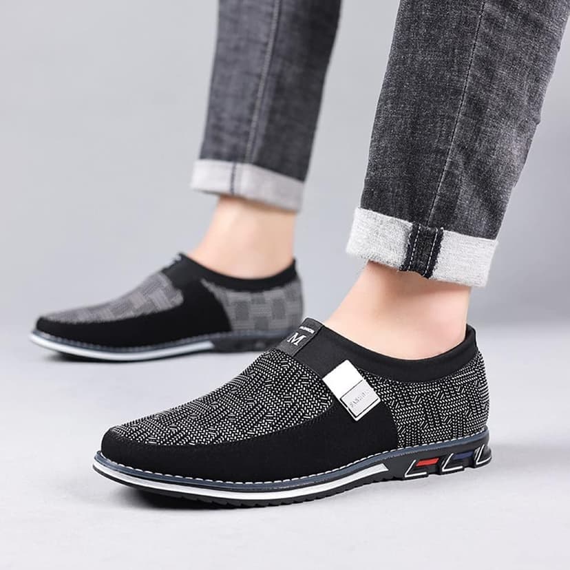 Veslexth Veslesth Men Casual Shoes Sneakers Loafers Comfort Walking Shoes Fashion Driving Shoes Luxury Leather Shoes for Male Business Work Office Dress Outdoor