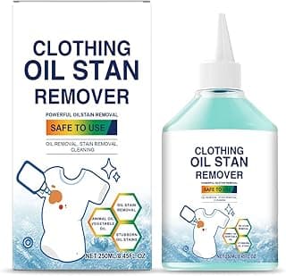 BlueBouff Instant Oil Stain Remover for Clothes, Quick and Easy Grease Removal, Fabric Stain Remover For Cooking, Engine, Dried Oil And Grease Stains, Safe for All Fabric Types