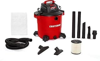 CRAFTSMAN CMXEVBE17596 20 Gallon 6.5 Peak HP Wet Dry Vac, Heavy-Duty Shop Vacuum Wet and Dry with Filter, Dust Bag, Hose and Attachments for Shop, Garage, Jobsite Cleaning