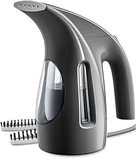 HiLIFE Steamer for Clothes, Portable Handheld Design, 240ml Big Capacity, 700W, Strong Penetrating Steam, Removes Wrinkle, for Home, Office(ONLY FOR 120V)-Black