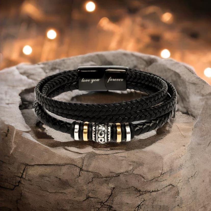 To My Son Bracelet Gift From Mom & Dad | Gifts for Son, Teen Boys for Birthday, Graduation, Christmas & Easter | Beautiful Cuban Cross Bracelet with Heartfelt Message Card & Gift Box
