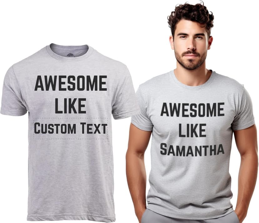 Awesome Like My Daughter | Funny Tee Shirt, Sarcastic Saying Humor Dad Joke T-Shirt for Father Grandpa Daddy B0B9ZTP9F7