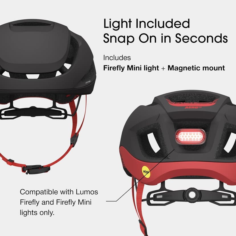 Lumos Ultra Aero GT Road Bike Helmet with Light | MIPS Lightweight Ventilation | Bicycle Helmets Commuter Cycling for Adults: Men, Women
