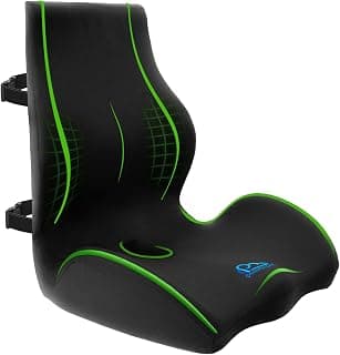 Ergonomic Memory Foam Seat Cushion for Office Chair, Car Seat, Dining, Gaming Chair & Wheelchair, Full Back & Lumbar Support Pillow One Piece, Back Pain Relief, Coccyx, Tailbone & Sciatica Pain Relief