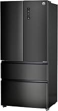 Commercial Cool 18.9 Cu. Ft. French Door Refrigerator, 33 Inch Wide Refrigerator with 2 Bottom Mount Freezer Drawers, Frost Free, LED Lighting, Digital Temperature Control, CCRF1890KB, Black