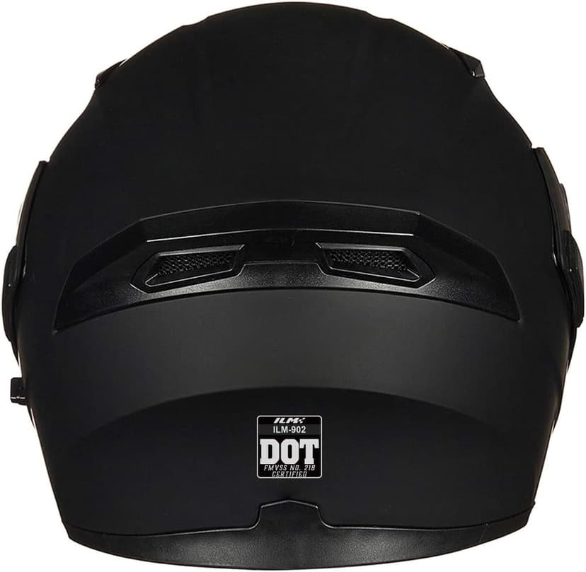 ILM Motorcycle Dual Visor Flip up Modular Full Face Helmet DOT Model 902/902L