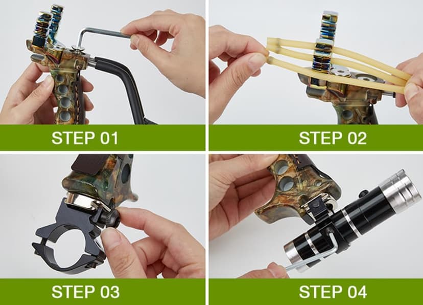 Stainless Hunting Slingshot High Velocity Catapult Slingshots Most Powerful Professional Outdoor Slingshots