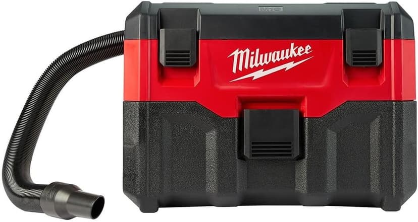 Milwaukee M18 2 Gal. 18-Volt Lithium-ion Cordless Wet/Dry Vacuum (Tool-Only), 2.8 Amp Motor, Lightweight, Tool-Box Style for Effortless Transport and Storage