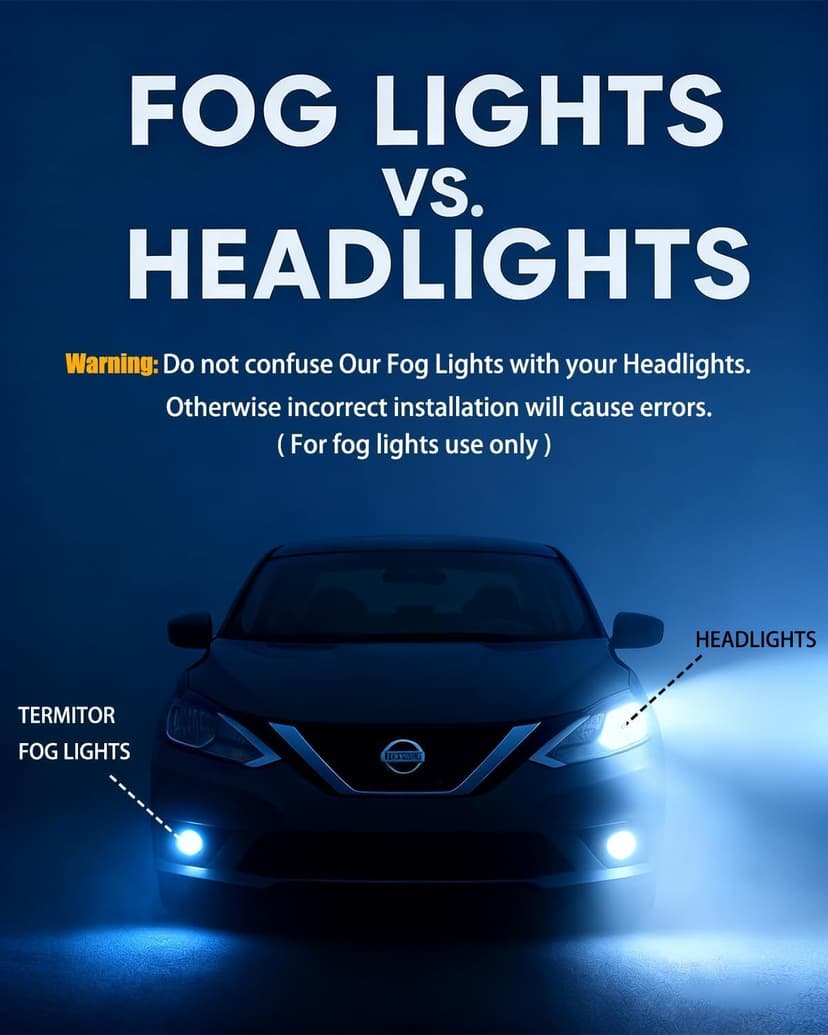 Termitor Latest 9005 9006 LED Bulbs, 100,000LM Brightness Hi/Low Beam, 85000+ Hours Long Service Life, 6500K Cool White, Real 1:1 Halogen Size 9005/HB3 9006/HB4 Fog Lights, Plug N Play, Pack of 2