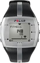 POLAR FT7 Men's Heart Rate Monitor Watch M- XXL Strap (Black/Silver)