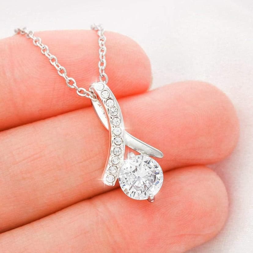 NOREGRET Gift to My Boyfriends Mom Necklace 925 Sterling Silver Necklace Gifts for Boyfriends Mom Mothers Day Gift Birthday Gifts