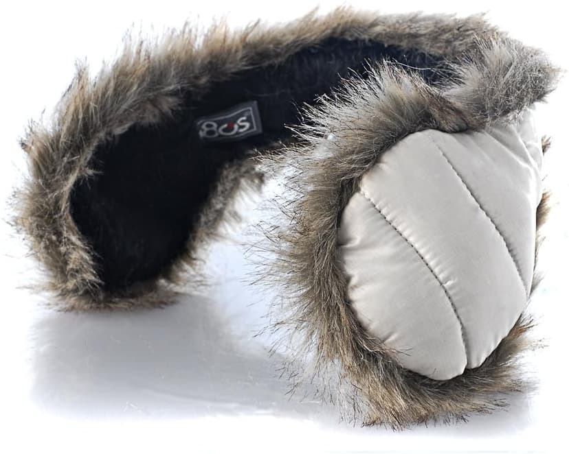 180s Down With Fur Behind The Head Ear Warmer