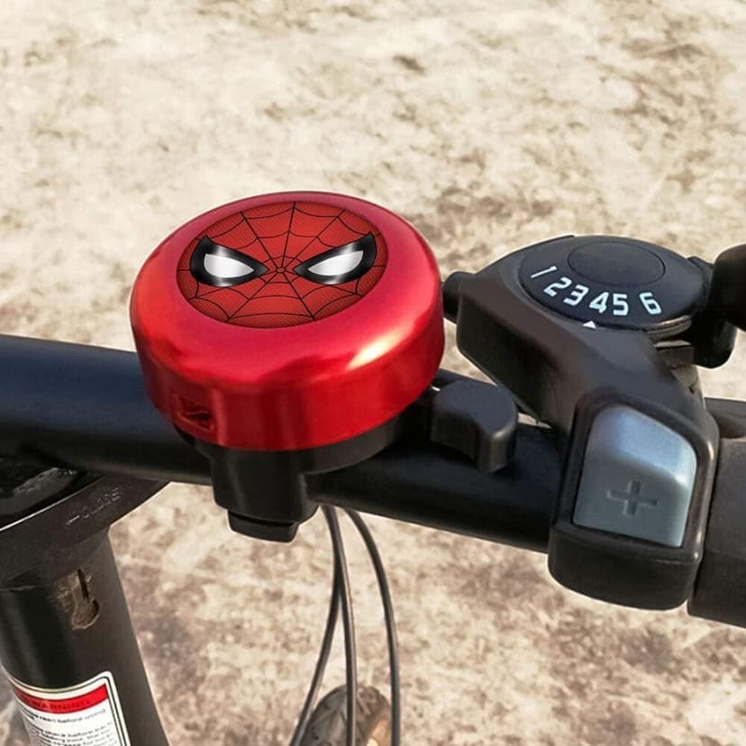 Bike Bell for Kids Boys Toddlers,Spiderman Spider Man Aluminum Bicycle Bell Children's Bike Accessory,